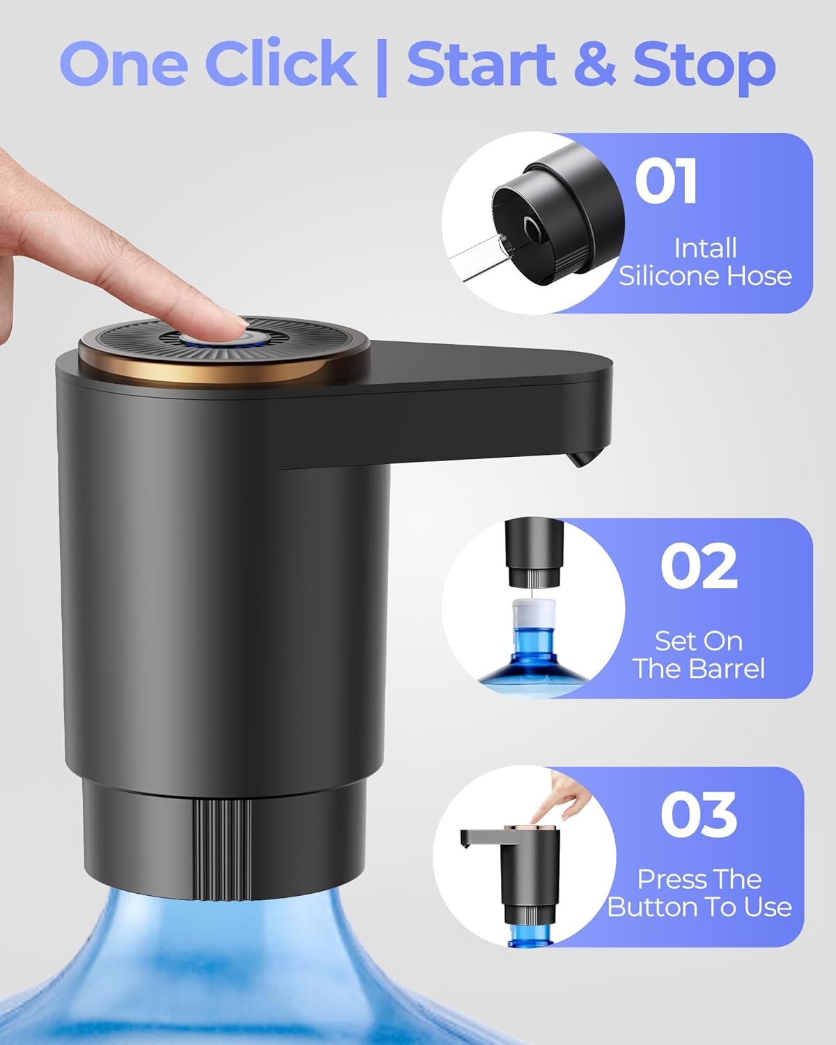 After AquaLift, one button gives smooth water flow